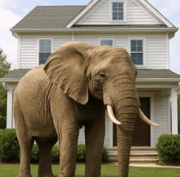 Can’t buy a house? Buy a white elephant!