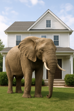 Can’t buy a house? Buy a white elephant!